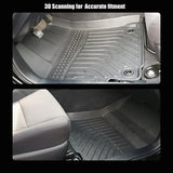 Floor Mats for Toyota Camry 2007-2011 All Weather Guard 1st & 2nd Row Mat TPE Slush Liners
