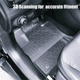 Floor Mats for Jeep Compass 2017-2019 All Weather Guard 1st & 2nd Row Mat TPE Slush Liners