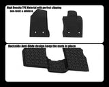 Floor Mats for Jeep Compass 2017-2019 All Weather Guard 1st & 2nd Row Mat TPE Slush Liners